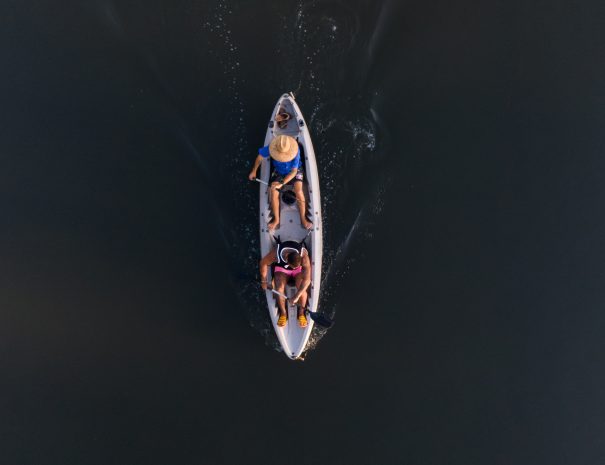 kayak from above